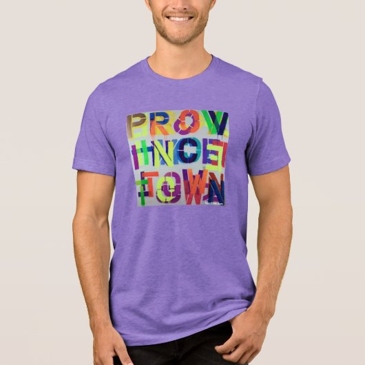 PROVINCETOWN STENCIL PAINTING Tri-Blend SHIRT (Voorkant)