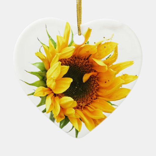 Provincetown Sunflower Keramisch Ornament (Voorkant)