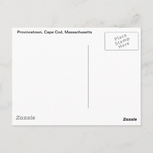 Provincetown Sunset Briefkaart (Achterkant)