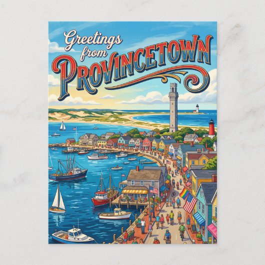 Provincetown USA Briefkaart (Voorkant)
