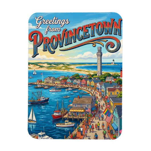 Provincetown USA Magneet (Verticaal)