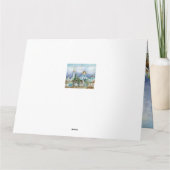 Provinciaal klein stadje Zadonsk aquarelle Kaart (Achterkant)