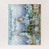 Provinciaal klein stadje Zadonsk aquarelle Legpuzzel (Verticaal)