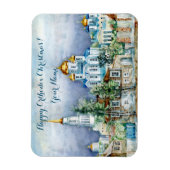 Provinciaal klein stadje Zadonsk aquarelle Magneet (Verticaal)