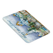 Provinciaal klein stadje Zadonsk aquarelle Magneet (Rechterzijde)