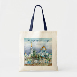 Provinciaal klein stadje Zadonsk aquarelle Tote Bag