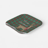Provinciaal Manitoba Tartan en kerstfeestdag Papieren Bordje (Gebogen)