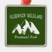 Provinciaal natuurgebied Bluerock Wildland Metalen Ornament (Voorkant)