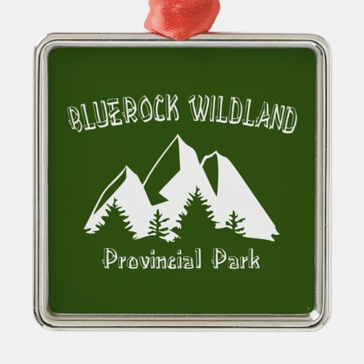 Provinciaal natuurgebied Bluerock Wildland Metalen Ornament (Voorkant)