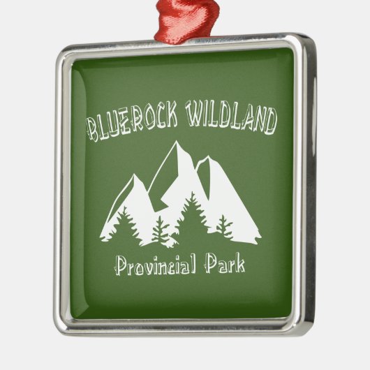 Provinciaal natuurgebied Bluerock Wildland Metalen Ornament (Links)