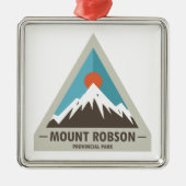 Provinciaal park Mount Robson Metalen Ornament (Voorkant)