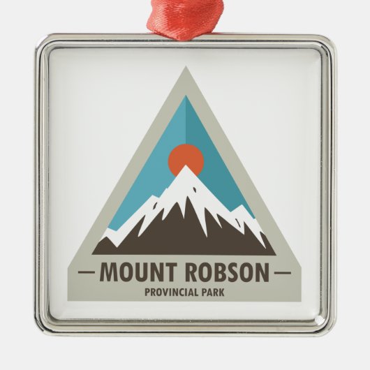 Provinciaal park Mount Robson Metalen Ornament (Voorkant)