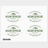 Provinciaal park Mount Seymour Ovale Sticker (Vel)