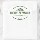 Provinciaal park Mount Seymour Ovale Sticker (Tas)