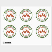 Provinciaal park Mount Seymour Ronde Sticker (Vel)