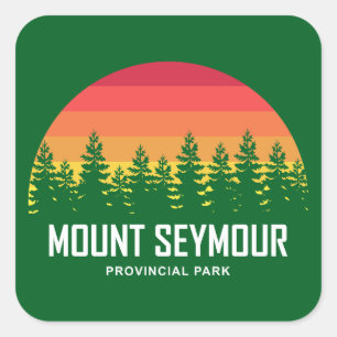 Provinciaal park Mount Seymour Vierkante Sticker