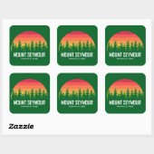 Provinciaal park Mount Seymour Vierkante Sticker (Vel)
