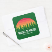 Provinciaal park Mount Seymour Vierkante Sticker (Envelop)