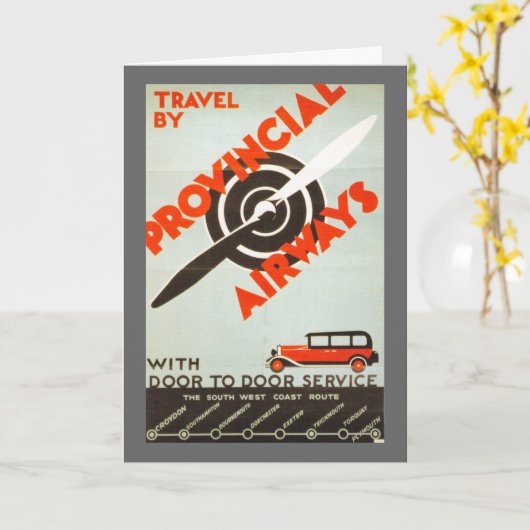 Provincial Airways Kaart (Gele Bloem)