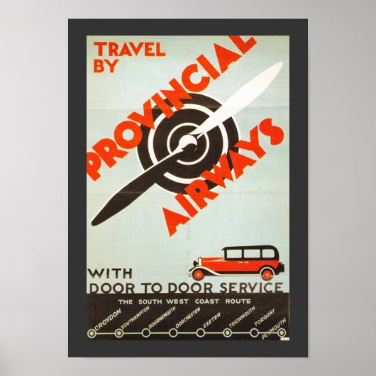 Provincial Airways Poster (Voorkant)