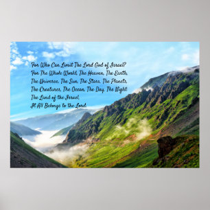 Provincie 2019: "Het land Israël is gebukt" Poster