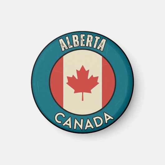 Provincie Alberta Canada Magneet (Voorkant)