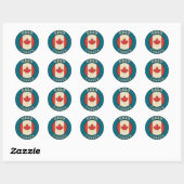 Provincie Alberta Canada Ronde Sticker (Vel)