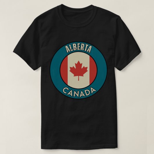 Provincie Alberta Canada T-shirt (Design voorkant)
