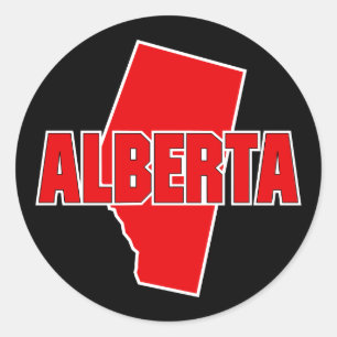 Provincie Alberta Ronde Sticker