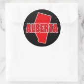 Provincie Alberta Ronde Sticker (Tas)