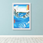 Provincie Awa, Naruto Whirlpools door Ando Hiroshi Canvas Afdruk (Insitu (Houten vloer))