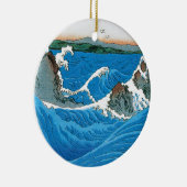 Provincie Awa, Naruto Whirlpools door Ando Hiroshi Keramisch Ornament (Rechts)