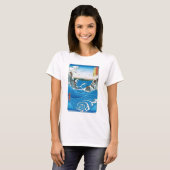 Provincie Awa, Naruto Whirlpools door Ando Hiroshi T-shirt (Voorkant volledig)