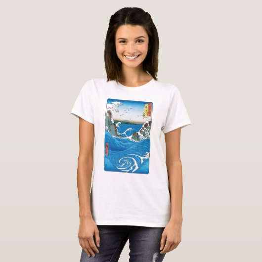 Provincie Awa, Naruto Whirlpools door Ando Hiroshi T-shirt (Voorkant volledig)