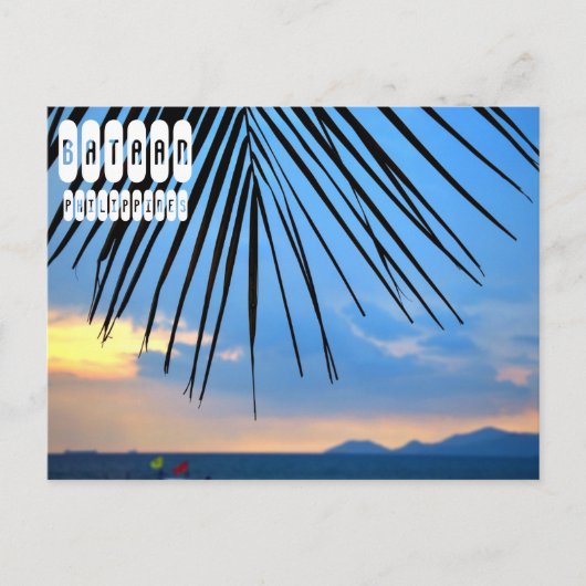 Provincie Bataan op de Filipijnen Briefkaart (Voorkant)