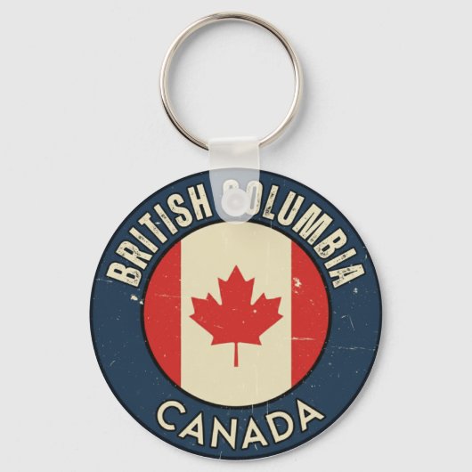 Provincie British Columbia Canada Sleutelhanger (Voorkant)