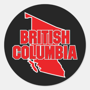 Provincie British Columbia Ronde Sticker
