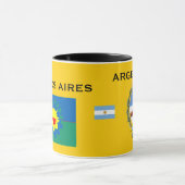 Provincie Buenos Aires (Argentinië) Mok vlag (Midden)