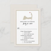 Provincie Cape Cod | Bruiloft RSVP Kaart (Voorkant / Achterkant)