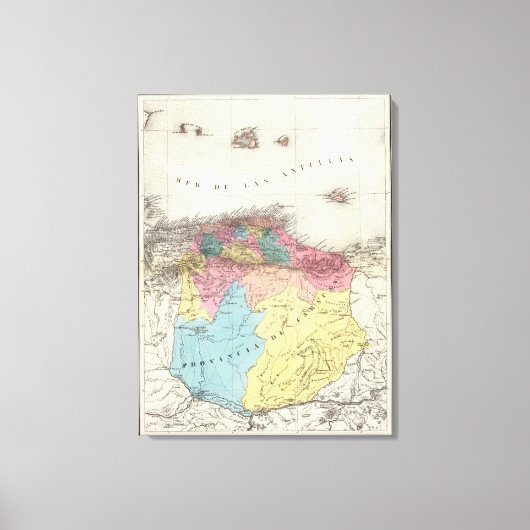 provincie Caracas Canvas Afdruk (Voorkant)