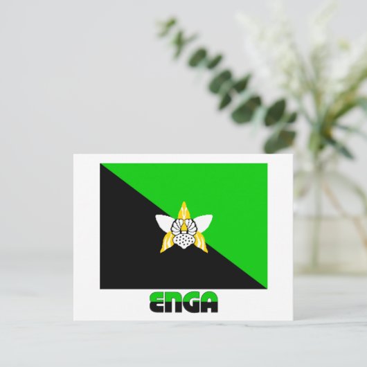 Provincie Enga, PNG Briefkaart (Staand voorkant)