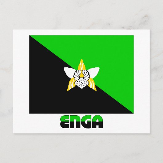 Provincie Enga, PNG Briefkaart (Voorkant)
