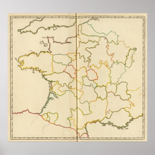 Provincie, Franse hoofdlijn Poster (Voorkant)