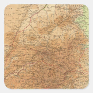 Provincie Kaapverdië, Transvaal, oostelijk deel Vierkante Sticker