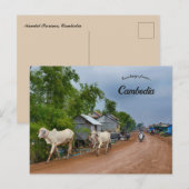 Provincie Kandal Cambodja Briefkaart (Voorkant / Achterkant)