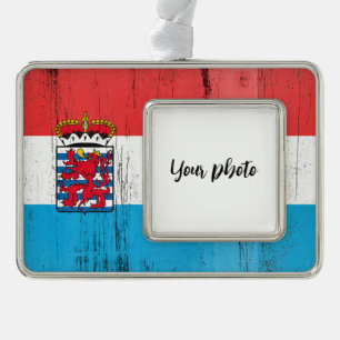 Provincie Luxemburg Verzilverd Omlijst Ornament