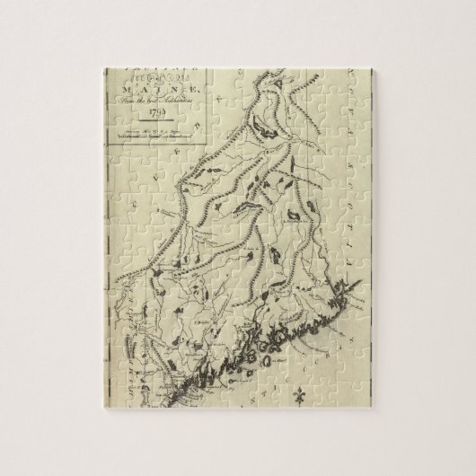 Provincie Maine Legpuzzel (Verticaal)