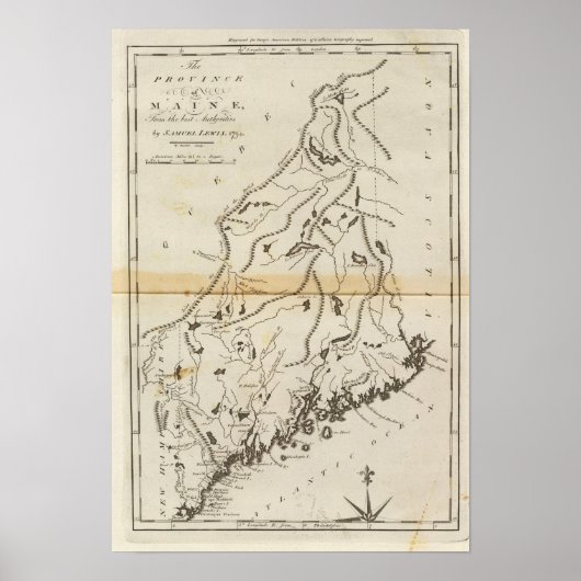 provincie Maine Poster (Voorkant)