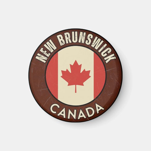 Provincie New Brunswick Canada Magneet (Voorkant)