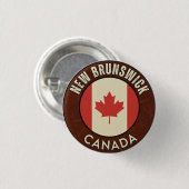 Provincie New Brunswick Canada Ronde Button 3,2 Cm (Voorkant /achterkant)